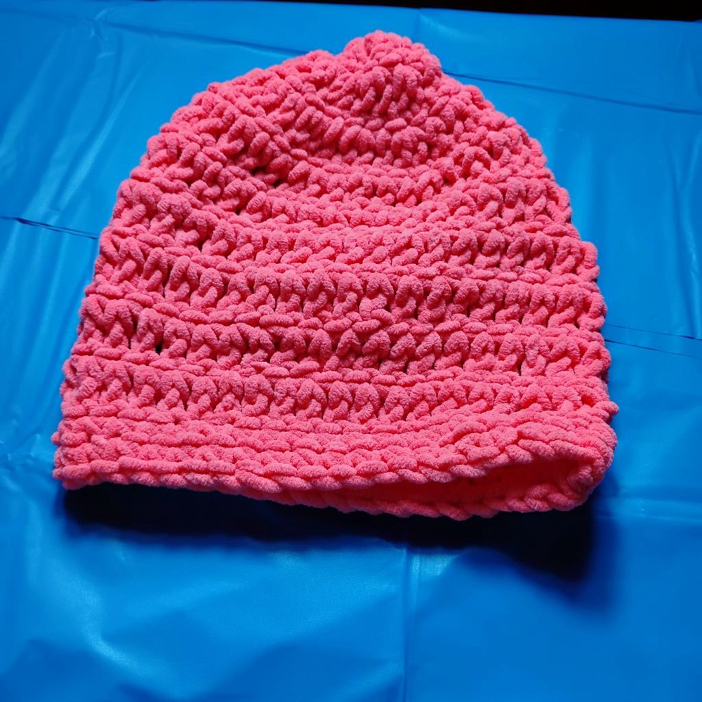 Crochet Strawberry Glow Hat